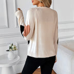 Women's Love V-neck Knitted Sweater Coat