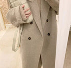 Cotton And Thickening Women's Small Woolen Overcoat