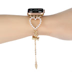 Smart Watch Fruit Metal Pearl Love Necklace Strap