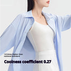 Summer Sun Protection Shirt Women's Anti-wrinkle Ice Silk