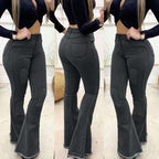 Women Fashion Elastic Ladies Jeans Pants